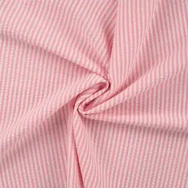 Seersucker streep - babyroze