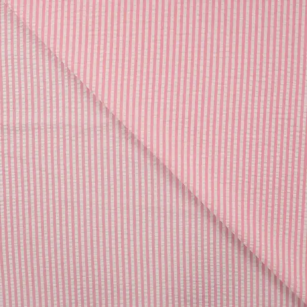 Seersucker streep - babyroze