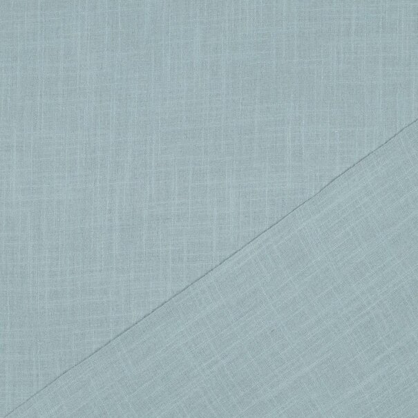 Cotton slub washed - blauw