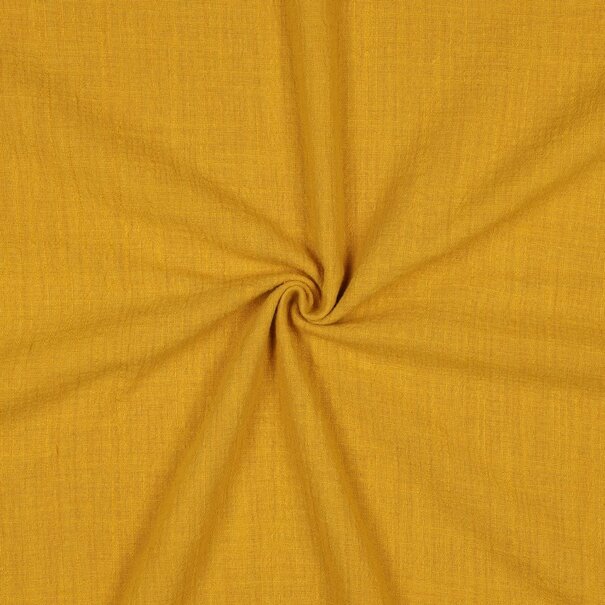 Cotton slub washed - oker