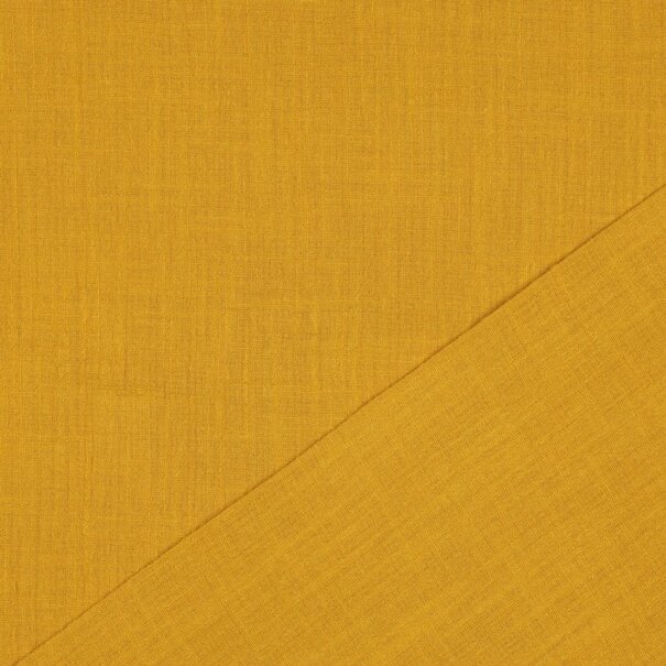 Cotton slub washed - oker