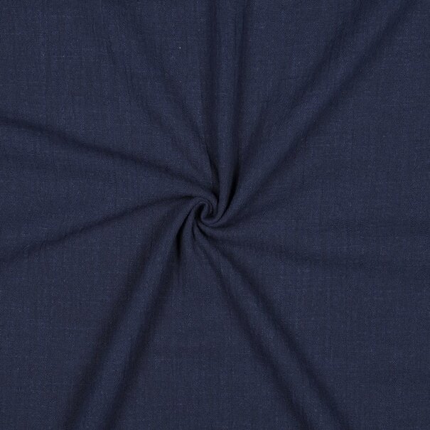 Cotton slub washed - marine