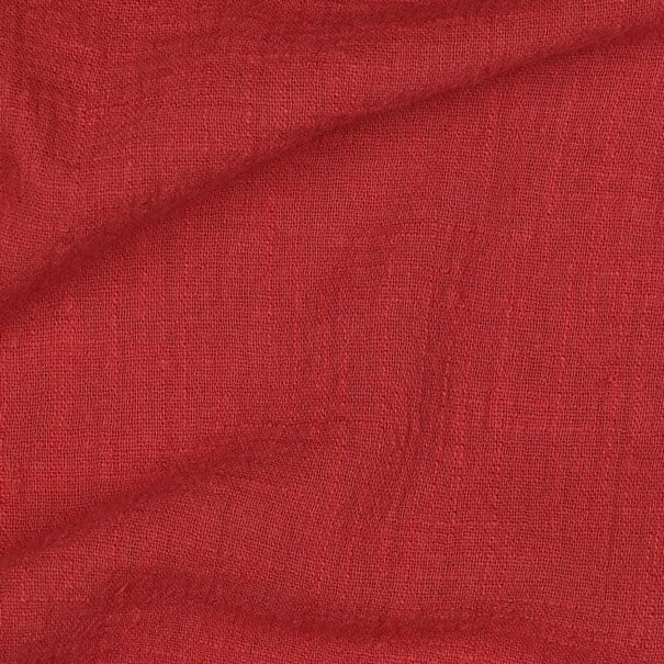 Cotton slub washed - rood