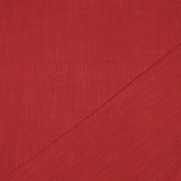 Cotton slub washed - rood (pre-order)
