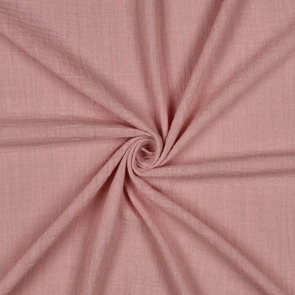 Cotton slub washed - oudroze
