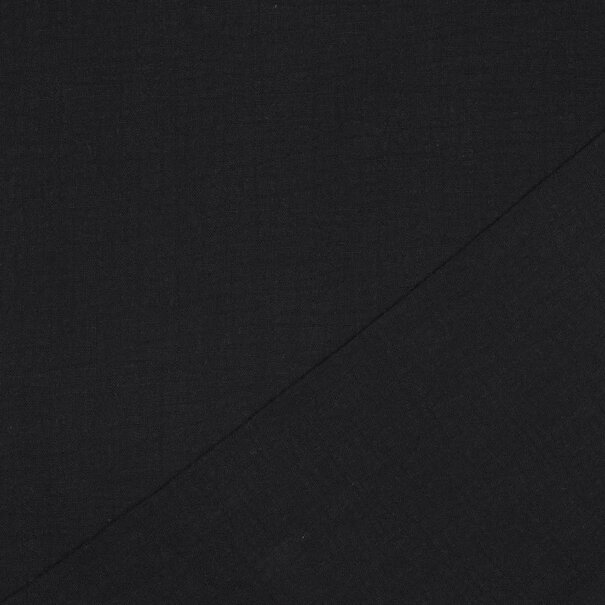 Cotton slub washed - zwart