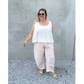 2 meter wearable stories - soepele linnenlook keper lichtroze