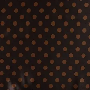 Rayon satijn dots - bruin