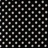 Rayon satijn dots - zwart