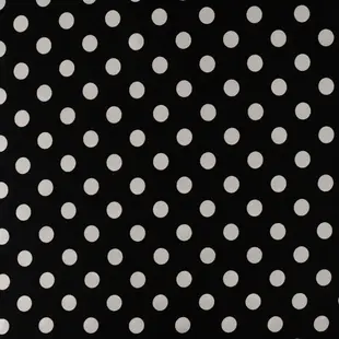 Rayon satijn dots - zwart