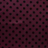 Rayon satijn dots - wine