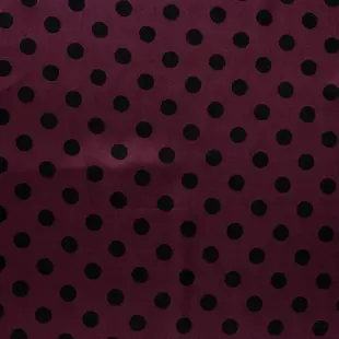 Rayon satijn dots - wine