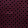 Rayon satijn dots - wine
