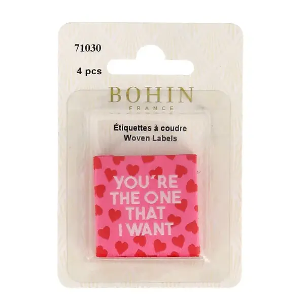 Bohin Label opnaaibaar 3,5cm
