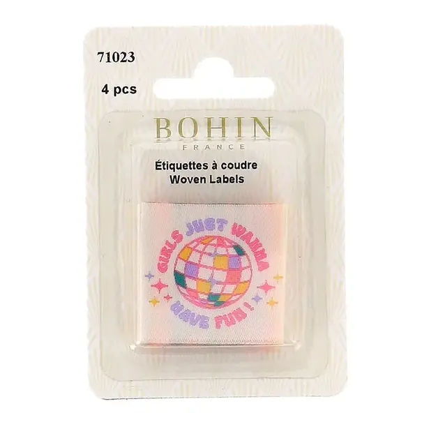 Bohin Label opnaaibaar 3,5cm