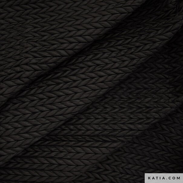 Spike padded nylon - zwart