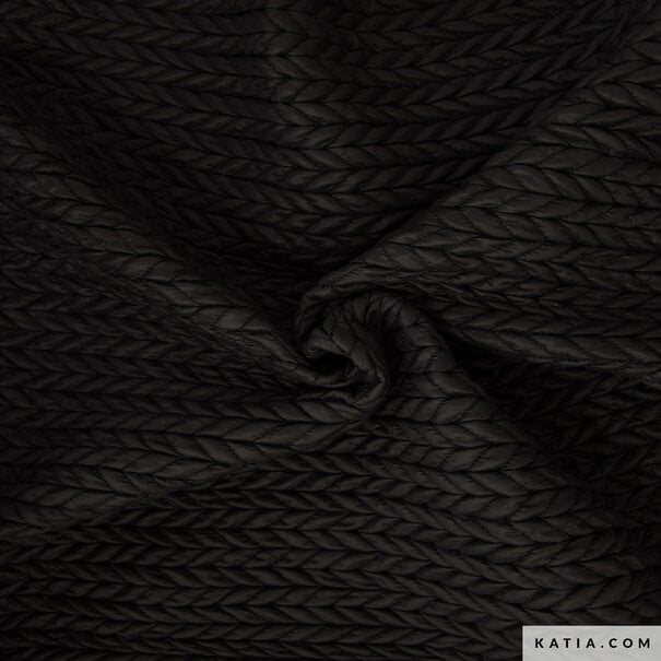 Spike padded nylon - zwart