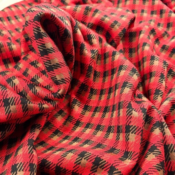 2 meter four roses - pied de poule jacquard SV26
