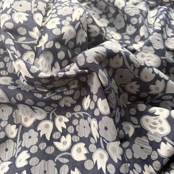 2 meter italiaanse deadstock - denim jacquard SV26