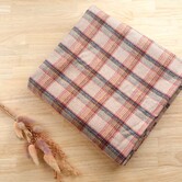 2 meter wearable stories - flanel ruit roze SV26