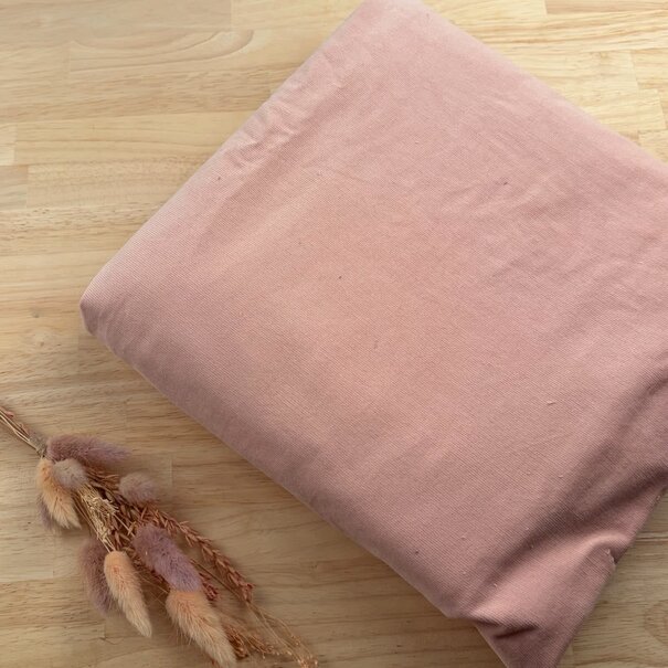2 meter wearable stories - stretch babycorduroy bleekroze SV26