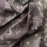 2 meter italiaanse deadstock - denim jacquard rozen SV26