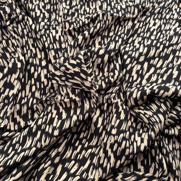 2 meter italiaanse deadstock - paintbrush viscose SV26