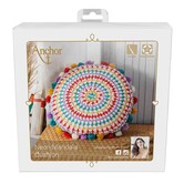 Haakpakket mandala kussen - neon SV26