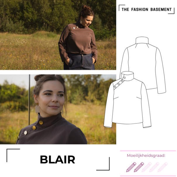 The Fashion Basement Modelpatroon Blair blouse SV26