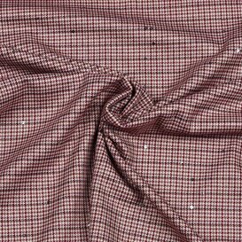 Pied de poule paillette - fuchsia