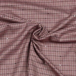 Pied de poule paillette - fuchsia