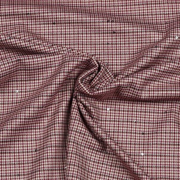 Pied de poule paillette - fuchsia