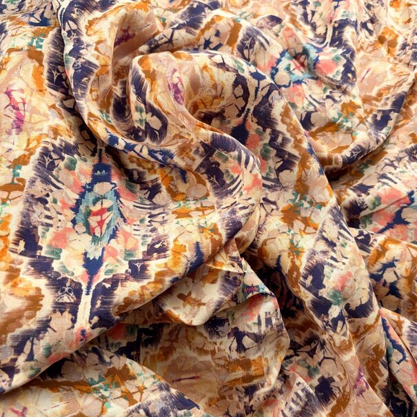 2 meter italiaanse deadstock - viscose multicolor SV26