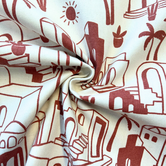 Coupon 2M canvas tropical cottages SV26