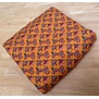 3 meter italiaanse deadstock - oranje met bloemen soft knit SV26