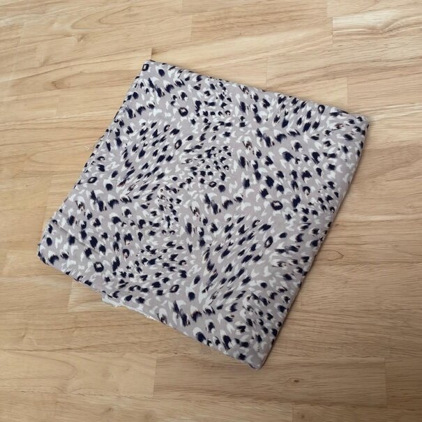 2 meter italiaanse deadstock - viscose feathers lila SV26