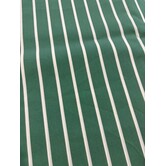 2 meter italiaanse deadstock - stretchkatoen streep groen SV26