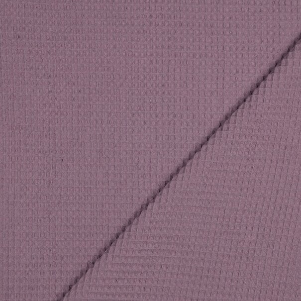 Wafelstof - mauve