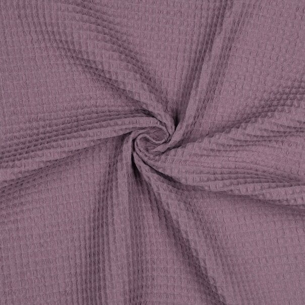 Wafelstof - mauve