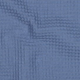 Wafelstof - blauw