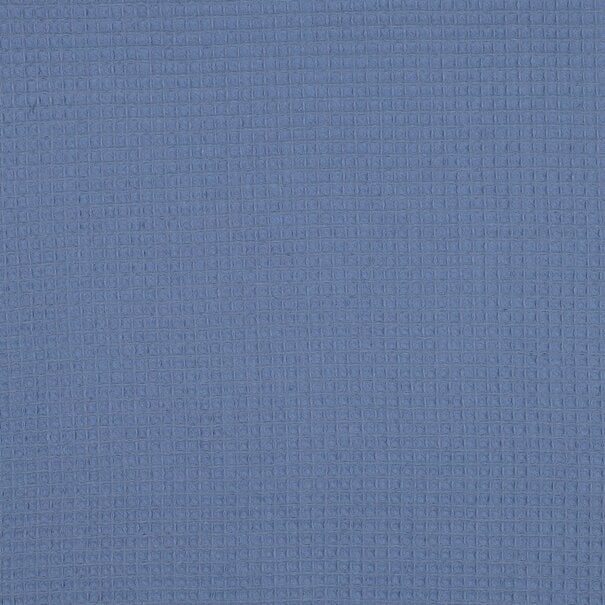 Wafelstof - blauw