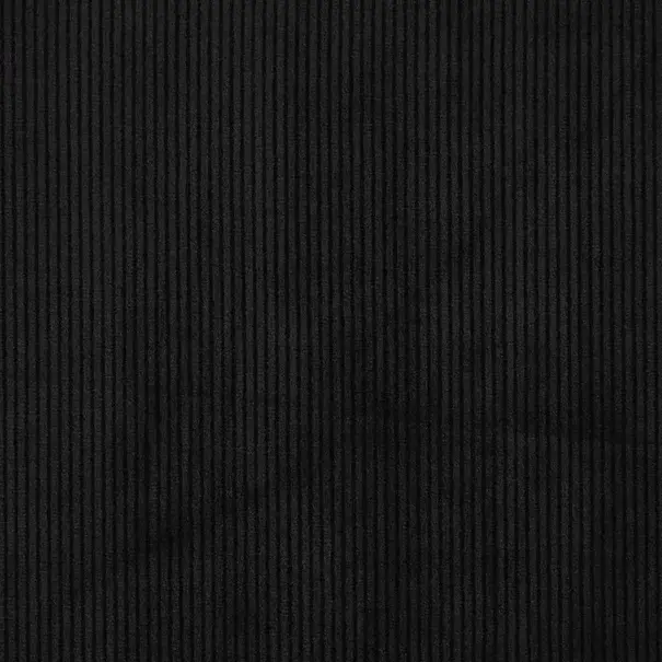 Super soft knitted corduroy - zwart