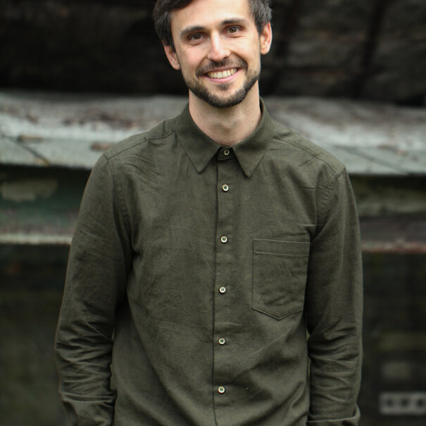Hudson flanel - greenish blue