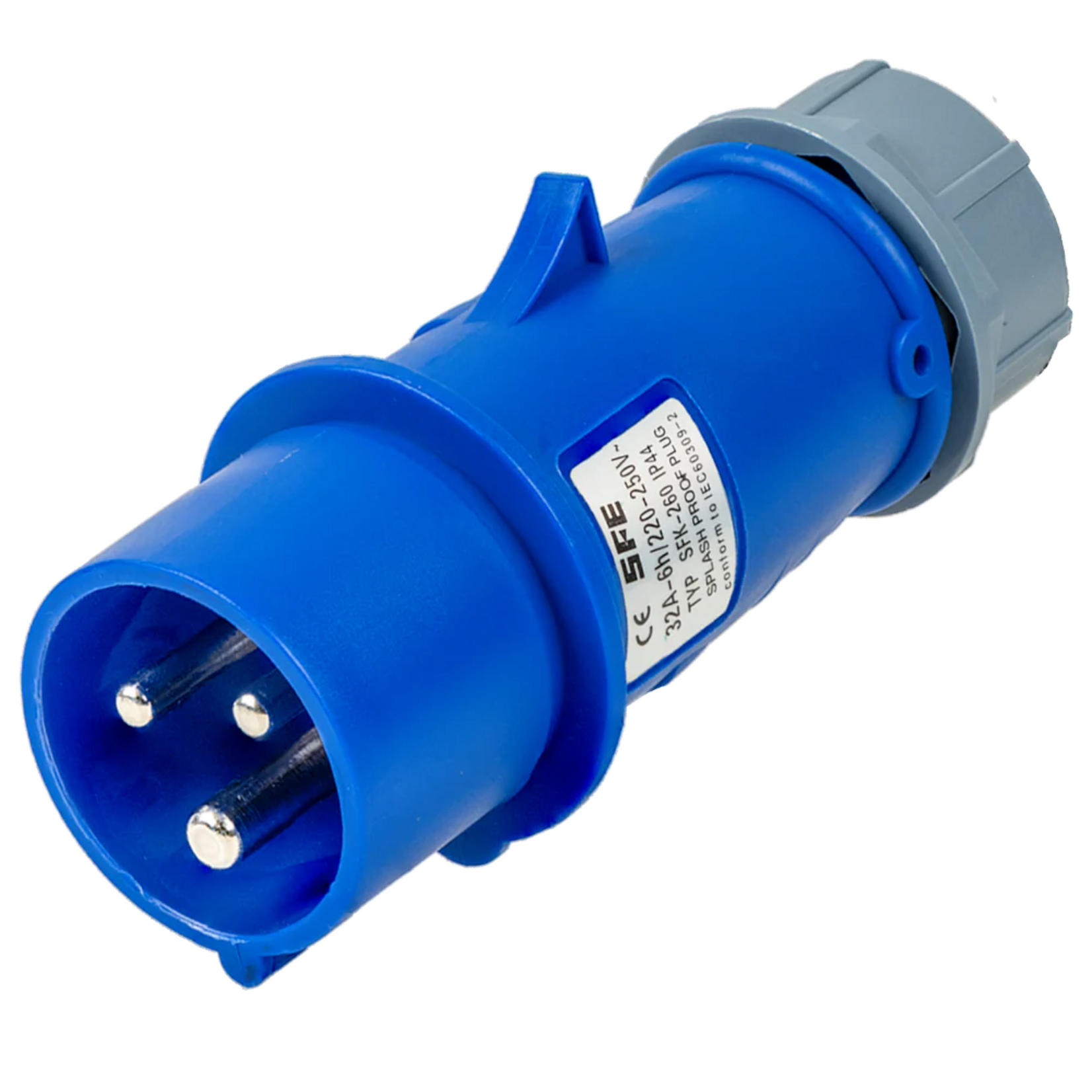 Voldt type-2-32a-blue-commando-socket-1-phase-adjustable-8a-32a-7-4kw-charging-cable