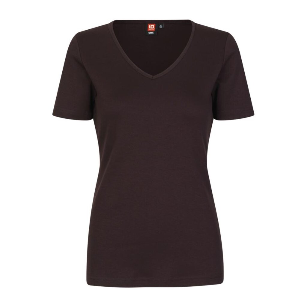 ID Identity ID Interlock T-shirt V-hals Dames shirt bedrukken