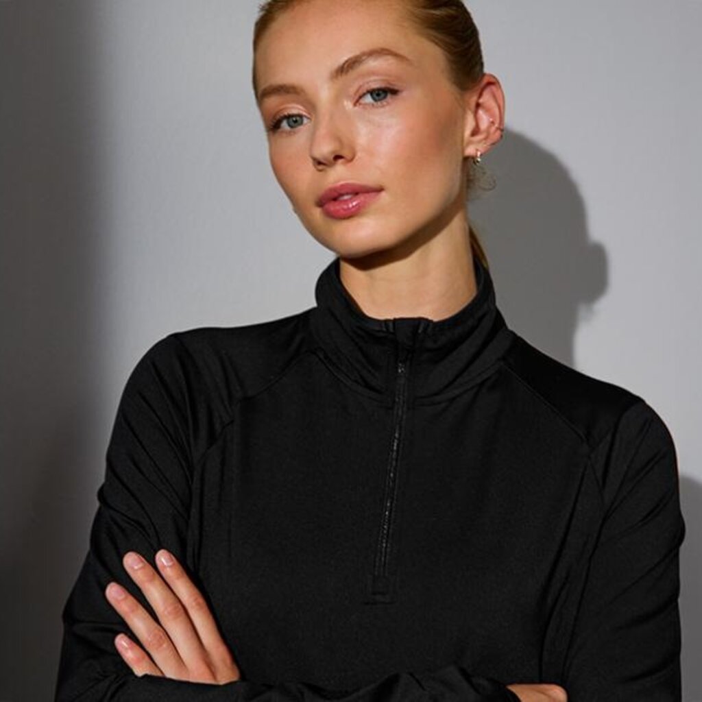 ID Identity GEYSER stretch trainer ¼ zip Dames shirt bedrukken