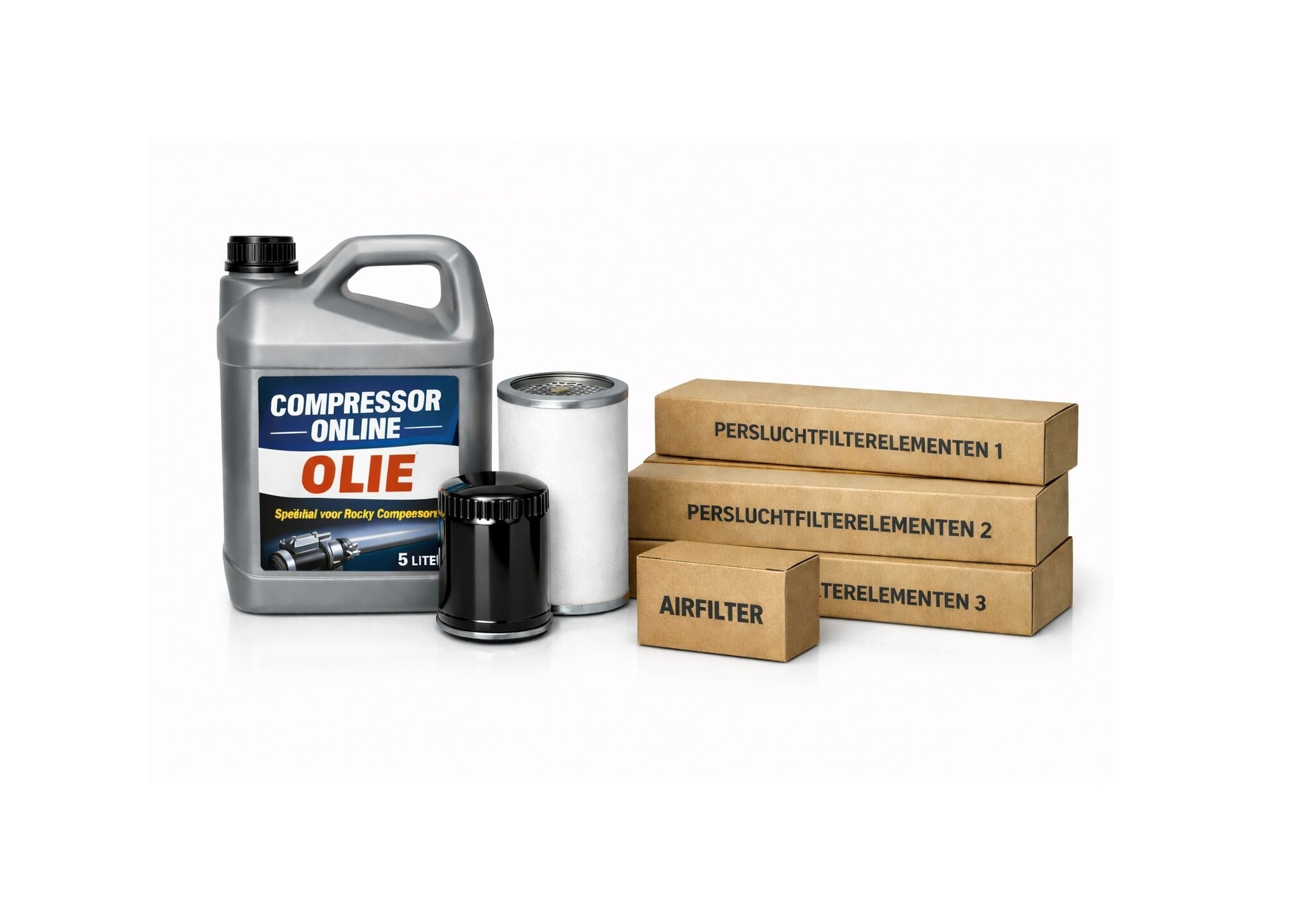 Onderhoudskit – olie en filters (2.000 draaiuren)