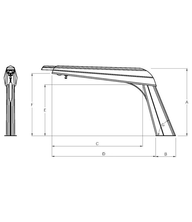 Cooney SIMPSON DAVITS S225 HOOG MODEL
