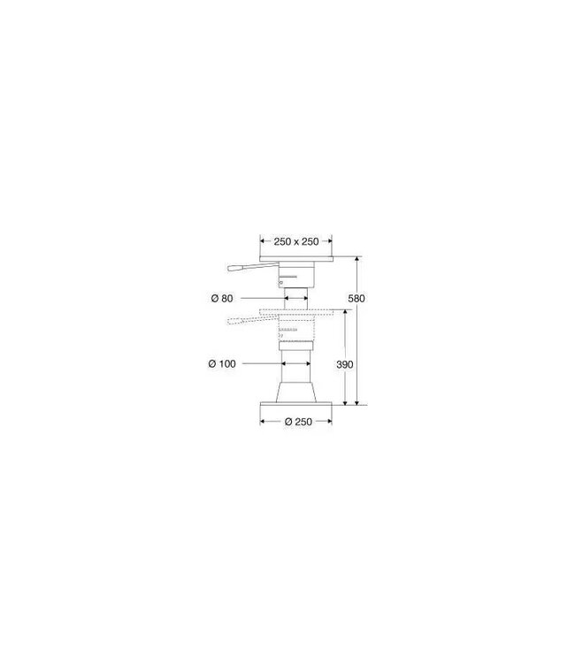 BARKA STOELPOOT HD, GAS 250x380-580mm