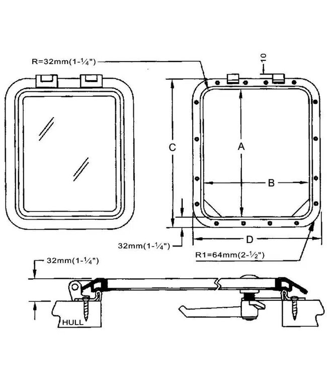 Manship DEKLUIK KNEVEL BINNEN BUITEN<span> - </span>419x419 mm